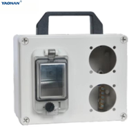 Boîte de distribution d'alimentation portable, étanche, en ABS, anti-poussière, pour travaux de construction en extérieur