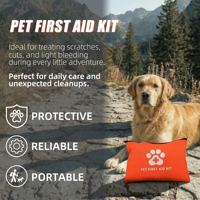 Trousse de premiers soins pour animaux de compagnie Baiyuheng, trousse de premiers soins pour chat et chien, trousse de premiers soins portable