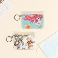 Sac à fermeture éclair réutilisable en plastique avec impression UV, motif animal de dessin animé personnalisé, porte-cartes miniature, petite forme mignonne – Offre Spéciale