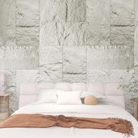 Pierre de champignon imperméable et panneau mural en mousse PU haute densité à vendre
