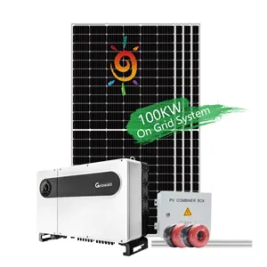 On Grid Solar System 100KW 300KW 500KW Solar Energy System For Commercial Use