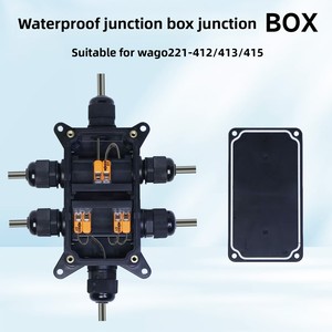 กล่องรวมสัญญาณ IP65 กันน้ำและทนไฟ สำหรับขั้วต่อ <span class=keywords><strong>WAGO</strong></span> 211-<span class=keywords><strong>412</strong></span> 413 415 - Product Image 2