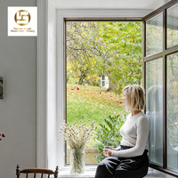 Ventanas Abatibles de Manivela Contemporáneas de Bajo Consumo, Marco de Aleación de Aluminio, Manivela Resistente, Certificación Energy Star, para Apartamentos y Dormitorios