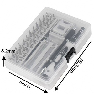 Juego de Destornilladores de Acero CRV 45 en 1, Herramienta Manual Combinada Cromada para Telecomunicaciones, Reparación de Relojes, Teléfonos Móviles y del Hogar - Product Image 5