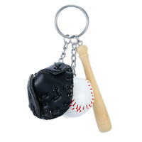 Porte-clés Mini Batte de Baseball Personnalisable avec Logo, en Bois, Pendentif de Sac, Cadeau Souvenir Sportif, Porte-clés Baseball
