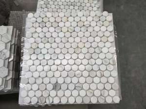 Giảm giá Trắng <span class=keywords><strong>Mosaic</strong></span> đá tự nhiên sàn đá cẩm thạch và tường gạch - Product Image 5