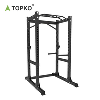 Support de rangement robuste TOPKO pour haltères, rack de squat en fer, organisateur de musculation pour salle de sport à domicile
