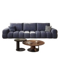 Ensemble de canapés en chenille directement de l'usine, design moderne et minimaliste aux tons crème, effet moelleux, idéal pour l'hiver