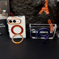 Nouvelle coque de téléphone antichoc pliable avec béquille magnétique rotative à 360 degrés pour le nouvel iPhone Duo 2026