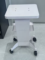 Chariot de beauté moderne en métal robuste, blanc, pour salon de SPA, avec roulettes pivotantes