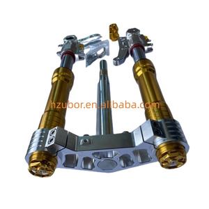 อะไหล่ช่วงล่างมอเตอร์ไซค์ MIO AEROX CNC แบบปรับได้ โช้คอัพหน้าอะลูมิเนียม แกนบัง<span class=keywords><strong>ค</strong></span>ับเลี้ยวสำหรับ YAMAHA - Product Image 3