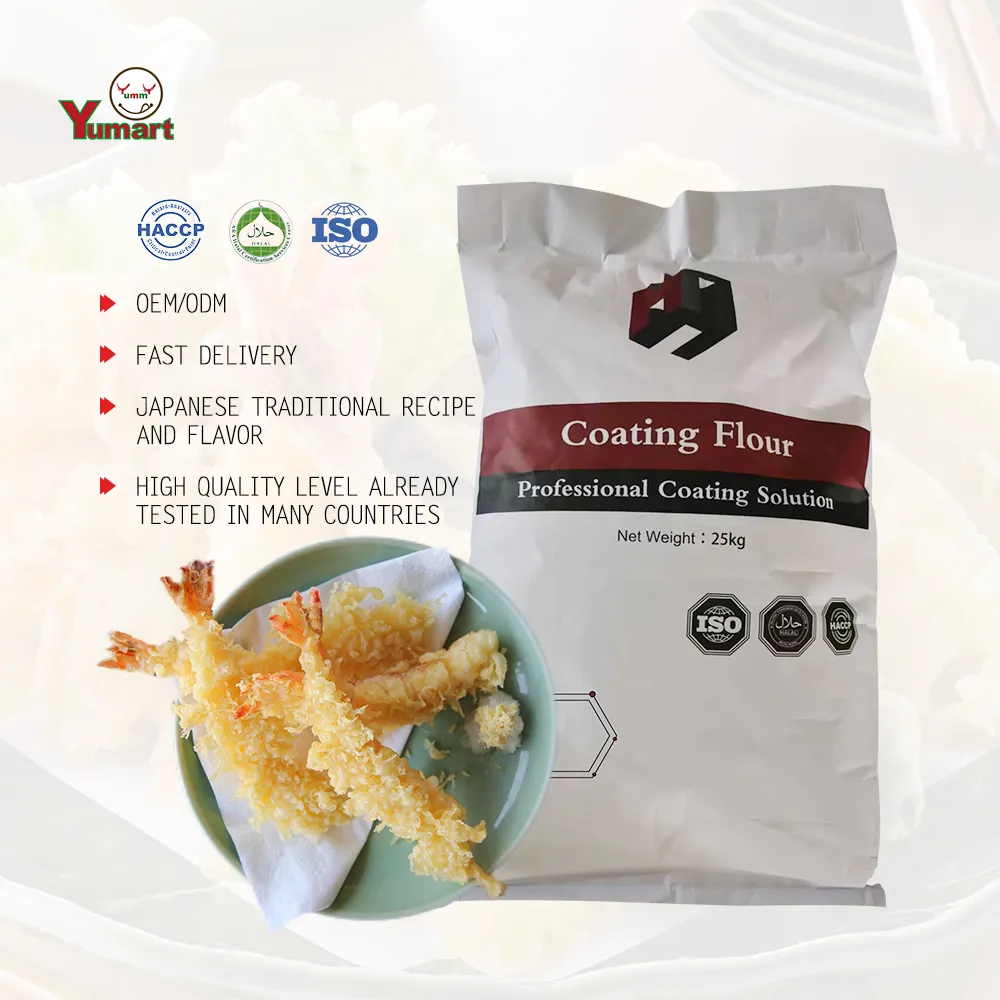 Nhật Bản Phong Cách Tempura Premix Lúa Mì Gluten Dựa Khô Tempura Bột Trộn Máy Chế Biến Thực Phẩm Cấp Bột Làm Durum Lúa Mì