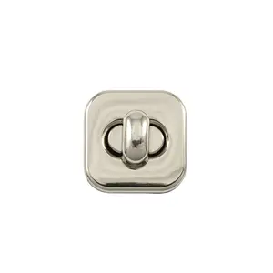 Square with Rounded Corners 20mm 25mm 30mm for Shirt Suit Clothing Bag Fastener Metal Twist Lock Buckle