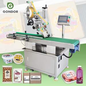 Máquina Etiquetadora Automática para Etiquetas Transparentes en la Parte Superior, Lateral e Inferior de Bolsas Planas con Alimentador - Product Image 1