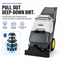 Machine de nettoyage de tapis, brosse à 8 niveaux, aspiration de 29,1 kPa, extracteur-laveur commercial