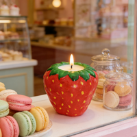 Hoogwaardige handgemaakte fruitvormige aromatherapiekaarsen, creatief gemengde wasstyling voor Vaderdag, Diwali, milieuvriendelijk