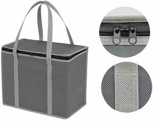 Factory Price Personalized Durable Non Woven Aluminum Cooler Bag Thermal Lunch Food Insulated Bag - Product Image 3