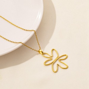 Collar de Acero Inoxidable 304 Dorado con Colgante de Estrella de Mar, Cadena de Eslabones, Concha <span class=keywords><strong>Marina</strong></span>, Cola de Pez, Sirena, para Hombre y Mujer, Joyería Unisex - Product Image 3