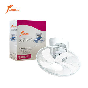 พัดลมเพดานแบบส่ายได้ 360 องศา ขนาด 16 นิ้ว ใบพัดโลหะ เงียบ ติดผนัง สำหรับระบายความร้อนภายในอาคาร โรงรถ บ้าน และสำนักงาน - Product Image 2