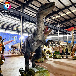 <span class=keywords><strong>Dinosaure</strong></span> <span class=keywords><strong>Velociraptor</strong></span> Animatronique Animé Jurassic Park pour Enfants, Manège de Parc d'Attractions, <span class=keywords><strong>Télécommandé</strong></span>, en Fibre de Verre, Réaliste - Product Image 2