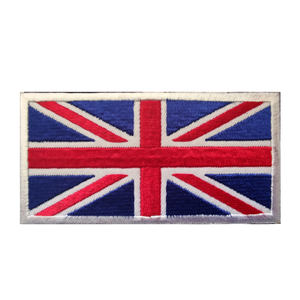 Patch en tissu brodé 3D en chenille, motif Union Jack britannique tactique, drapeau de l'Angleterre, Royaume-Uni, Grande-Bretagne, appliqué avec fixation - Product Image 4