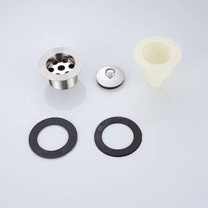 Mop Sink Drain Assembly 40 50mm Odor Proof With <b>Rubber</b> Seals And <b>Plug</b> For Laundry Sink - Product Image 1