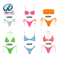 Designer Luxe Merk Dames Bikini Sets Aangepaste 2-delige Badmode Oem Aangepaste Productie Service