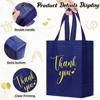 Prix bas impression personnalisée merci cadeau fourre-tout réutilisable pliable polypropylène tissu Non-tissé sac pour mariage demoiselle d'honneur
