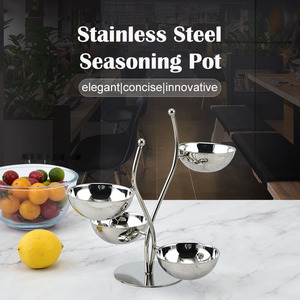 Tazón plateado de acero inoxidable para bodas, fiestas KTV y catering, servilletero ecológico para cocina, servicio de aperitivos y pasteles de frutas - Product Image 3