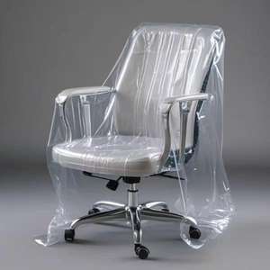 ผ้าคลุมเก้าอี้ร้านทำผม ผ้าคลุมป้องกันเบาะร้านทำผม ถุงพลาสติกใสสำหรับย้อมผม ผ้าคลุมกันน้ำ - Product Image 2