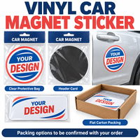 Autocollants magnétiques en vinyle couleur personnalisés pour la publicité d'entreprise et la promotion de véhicules, logo pour votre voiture, fourgonnette, camion