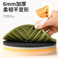 Tapis isolant en silicone rond résistant aux hautes températures, set de table domestique anti-brûlure, finition premium de luxe