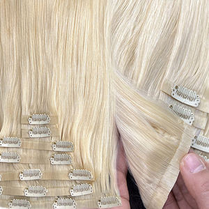 Extensiones <span class=keywords><strong>de</strong></span> Cabello Humano Real <span class=keywords><strong>de</strong></span> <span class=keywords><strong>18</strong></span> Pulgadas, Color Castaño Oscuro Balayage, 7 Piezas, Invisibles, <span class=keywords><strong>Doble</strong></span> Trama, con Clip, Lisas, Remy, Decoloradas/Tinteadas - Product Image 3