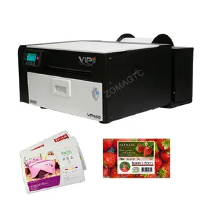 VP660 Desktop Water Resistant Label Printer Variable Date Digital Inkjet CMYK Color Label Printer Price
