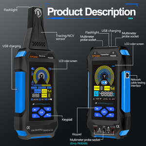 Nhà máy cung cấp dụng cụ chẩn đoán, máy định vị cáp ngầm điện áp cao PK826, màn hình LCD và đa chức năng - Product Image 5