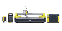 Chine Fourniture Pont Sawjet Lame Scie Jet D'eau Pierre CNC Découpeuse Au Jet D'eau avec Servomoteur AC 37KW Haute Précision