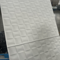 Papier peint géométrique 3D, panneau mural 3D en PVC pour salon, vente en gros directe d'usine, fournisseur en gros