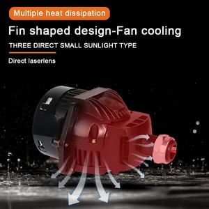 Proyector Láser LED K202 de Tres Puntos con Lente de 3 Pulgadas, Faro Delantero LED para Conducción, Luces Antiniebla Impermeables IP68, 12V 70W 10000lm 6000K para Automóviles - Product Image 6