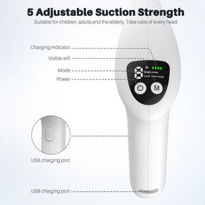 Kit de nettoyage électronique des amygdales à aspiration instantanée, contrôlé par application, pour usage domestique - Product Image 5
