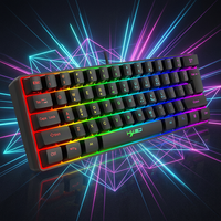 Mini clavier USB HXSJ V700 60% fortement recommandé pour PC de jeu blanc Design ergonomique compact avec sensation durable Nouveau produit