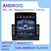 Radio para Auto Jiawell de 9.7 Pulgadas con Android, Compatible con Carplay y Android Auto, Mirror Link, WiFi y Bluetooth Integrados, Reproductor para Tablero con USB