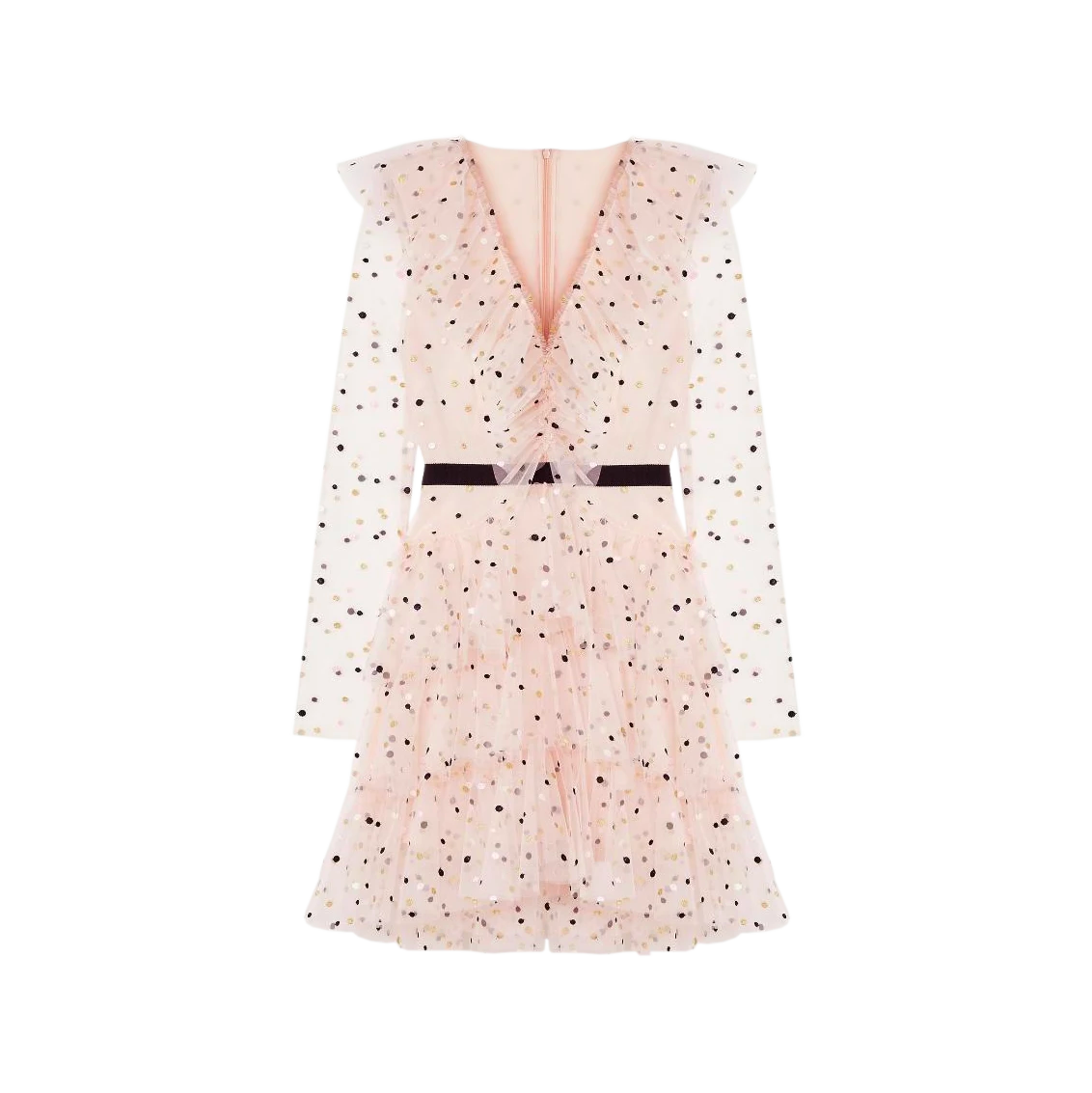knee length dresses for ladies Glass Half Full Mesh Maxi Dress Plum | Pink Polka Dot | Plum | Pink Polka Dot | Womens main image 1