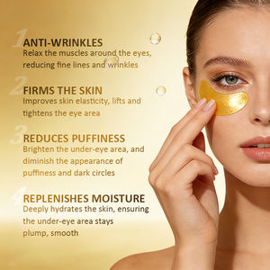 Mascarilla para Ojos de Oro 24K OEM ODM 6g con Ácido Hialurónico y Aceite de Semilla de Uva, Antiarrugas y Reafirmante, Apta para Piel Normal - Product Image 1