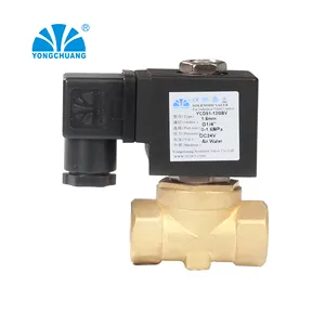 YONGCHUANG YCD51 CE Approved Pilot Operated Diaphragm Air IP 65 Solenoid Valve Coil 24vac 24v 12v Dc