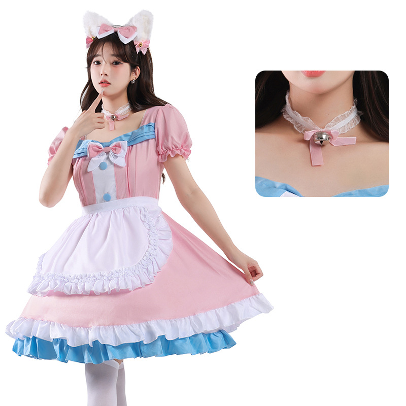 851 abito grembiule fiocco copricapo cravatta