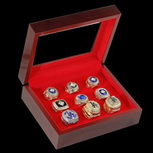 Lot de 9 bagues de champion de <span class=keywords><strong>la</strong></span> Série mondiale des <span class=keywords><strong>LA</strong></span> Dodgers (9 fois) 1955-2025, bague de fan de baseball MLB, sertie de zircons, vente en gros - Product Image 3