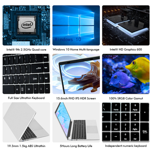 Ноутбук VGKE 15.6' OEM с процессором Intel Celeron J4125, 4 МБ кэш-памяти, до 2.70 ГГц, портативный компьютер (мини-ноутбук) - Product Image 4