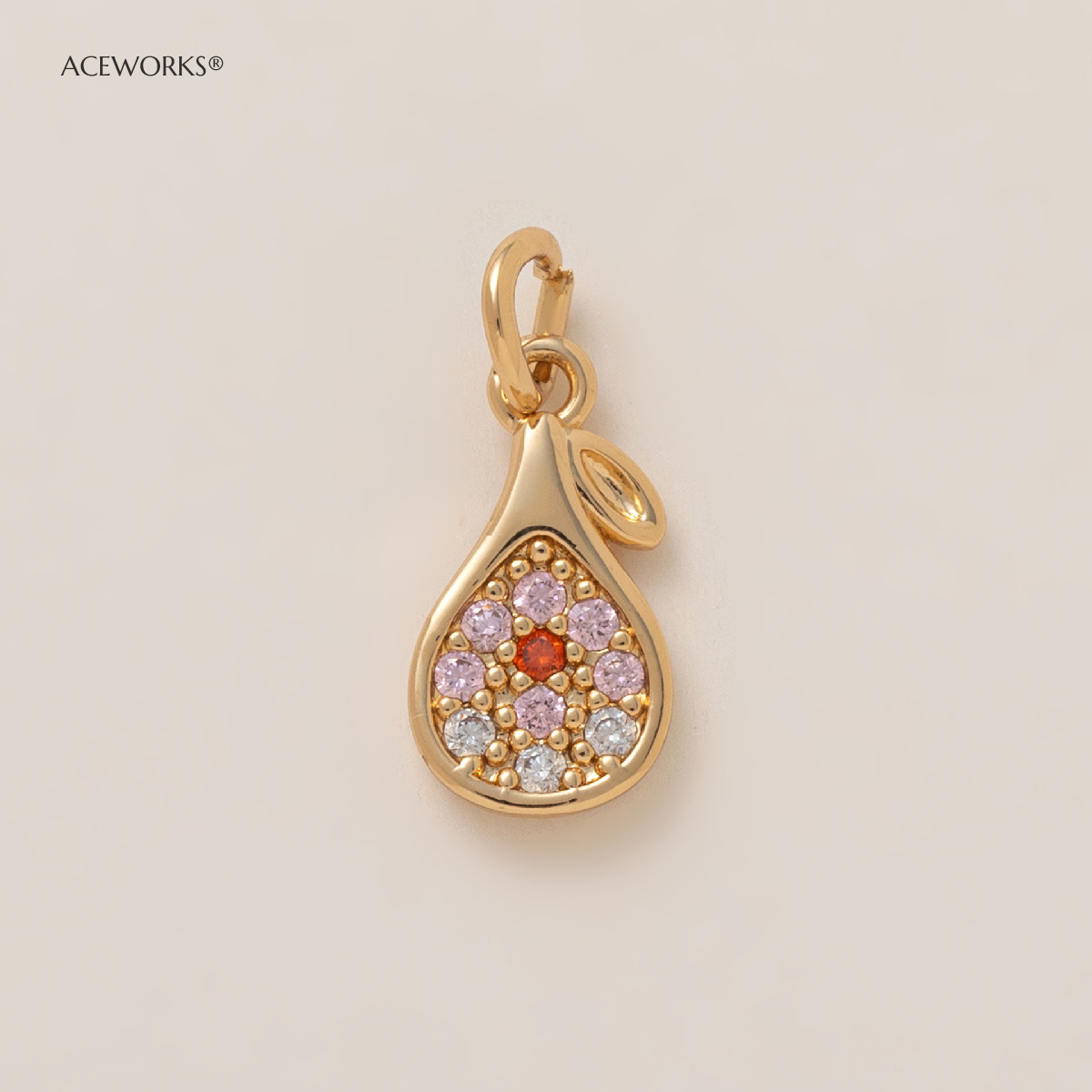 Pear pendant-Gold
