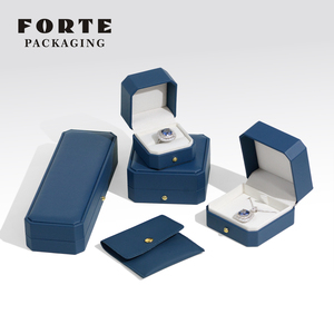 FORTE - Caja de Joyería Octogonal de Cuero Personalizable con Logotipo, Empaque de Lujo para Guardar Pulseras, Collares y Anillos - Product Image 2