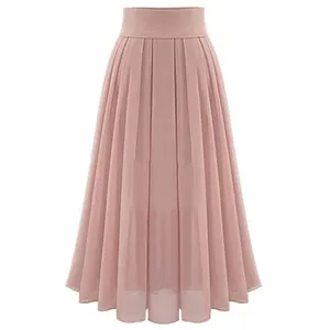 Hot sell new style fashion formal chiffon skirt women's pleated skirt 2023 new style fashion formal chiffon skirt